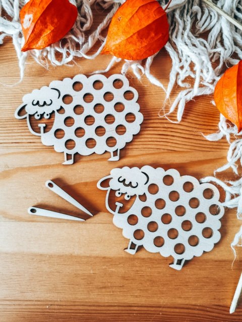 BARANEK - PRZEPLATANKA (2szt) (10cm) - do ozdabiania