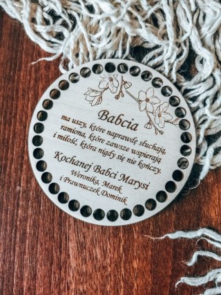 Baza do KOSZYKA (1szt) - ŻYCZENIA kwiaty 02 - Dzień Babci i Dziadka - - - (baza do podstawki, podstawka, koszyk, taca)