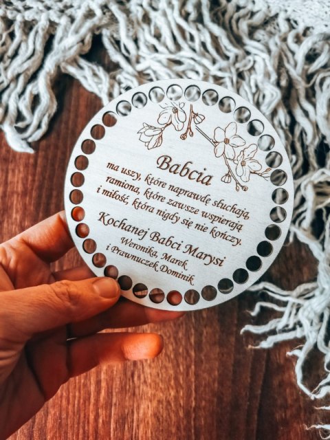 Baza do KOSZYKA (1szt) - ŻYCZENIA kwiaty 02 - Dzień Babci i Dziadka - - - (baza do podstawki, podstawka, koszyk, taca)