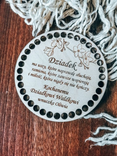 Baza do KOSZYKA (1szt) - ŻYCZENIA kwiaty 02 - Dzień Babci i Dziadka - - - (baza do podstawki, podstawka, koszyk, taca)