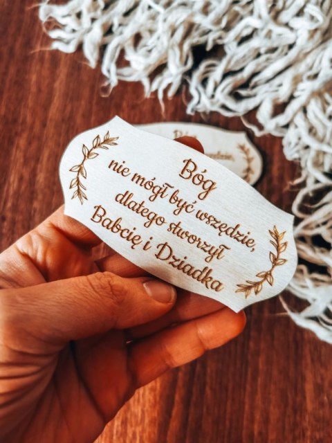 Bóg nie mógł być wszędzie... DLA DZIADKÓW - TABLICZKA (2szt) 10cm/12cm/14cm (8 wzorów)