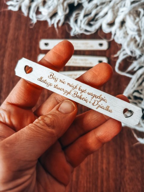 Bóg nie mógł być wszędzie... DLA DZIADKÓW - TABLICZKA (4szt) 10cm/12cm/14cm (8 wzorów) - - - (dzień babci dziadka)