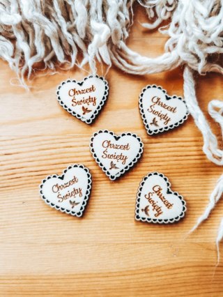 Chrzest Święty - AŻUROWE serce (5szt) 3/4/5cm - - - (serduszka, serduszko, serca, ażur)