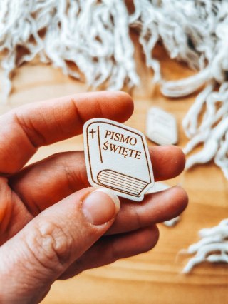 DEKOR książka 3-5cm PISMO ŚWIĘTE (5szt) - - - (biblia)