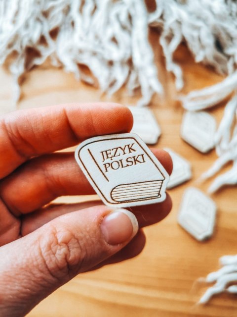DEKOR książka JĘZYK POLSKI 3-5cm (5szt)