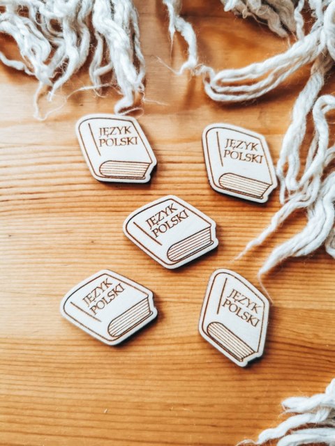 DEKOR książka JĘZYK POLSKI 3-5cm (5szt)