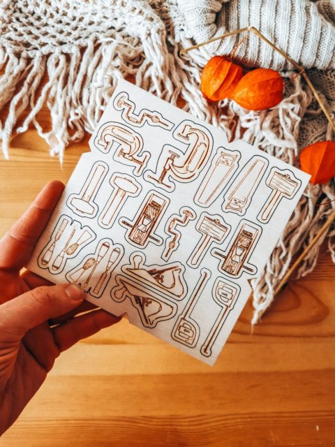 DEKOR - zestaw STOLARZ narzędzia (14,5cm x 14,5cm)