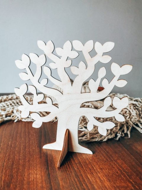DRZEWO - figurka z podstawką (1szt) (20cm) - do ozdabiania