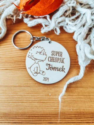 Dzień Chłopaka BRELOCZEK dinozaur - 5cm (1szt) - z imieniem - - - (brelok)