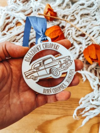 Dzień Chłopaka ODJAZDOWY CHŁOPAK 01 - medal 7cm (1szt) - z imieniem - - - (zawieszka, odznaka)