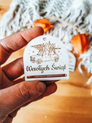 Gwiazdka AUTO 01 - zakładka półokrągła 5cm (3szt) - - - (baza do zakładki do książki, Boże Narodzenia, Wesołych Świąt, Święta)