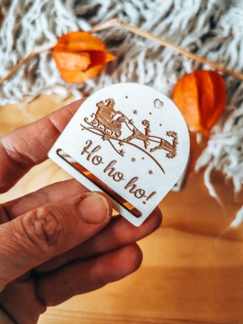 Gwiazdka SANIE - zakładka półokrągła 5cm (3szt) - - - (baza do zakładki do książki, Boże Narodzenia, Wesołych Świąt, Święta)