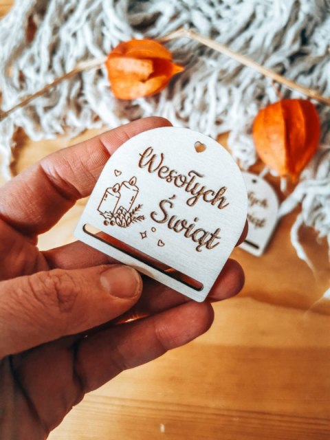 Gwiazdka ŚWIECA - zakładka półokrągła 5cm (3szt) - - - (baza do zakładki do książki, Boże Narodzenia, Wesołych Świąt, Święta)