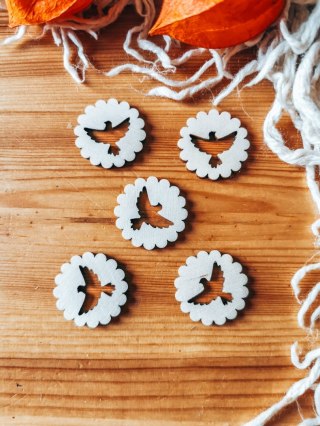 HOSTIA - gołąbek 02 (5szt) 3/4/5cm - - - (Chrzest, gołąb, krzyż)