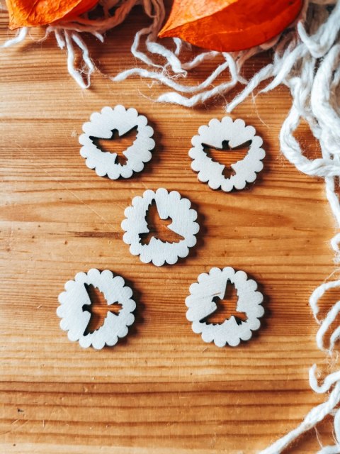 HOSTIA - gołąbek 02 (5szt) 3/4/5cm - - - (Chrzest, gołąb, krzyż)