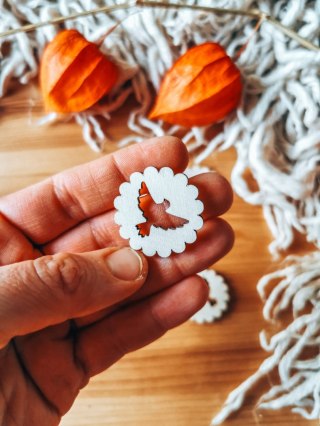 HOSTIA - gołąbek 02 (5szt) 3/4/5cm - - - (Chrzest, gołąb, krzyż)