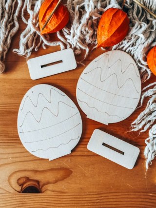 JAJKO pisanka 02 - figurka z podstawką (2szt) (10cm) - do ozdabiania