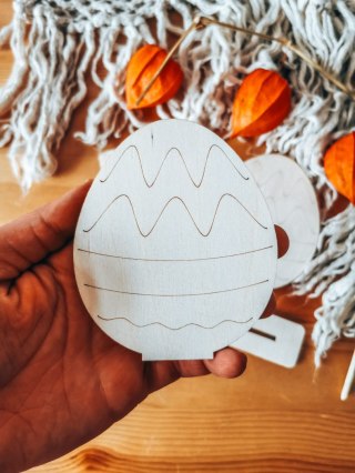 JAJKO pisanka 02 - figurka z podstawką (2szt) (10cm) - do ozdabiania