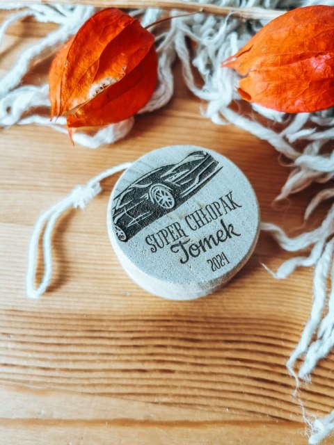 JOJO (1szt) - super chłopak AUTO 02 - z imieniem - - - (Dzień Chłopaka, samochód)