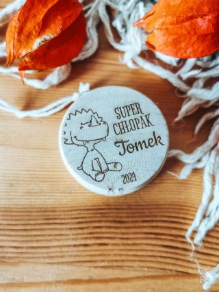 JOJO (1szt) - super chłopak DINOZAUR - z imieniem - - - (Dzień Chłopaka, samochód)