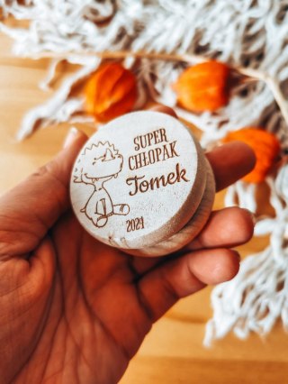 JOJO (1szt) - super chłopak DINOZAUR - z imieniem - - - (Dzień Chłopaka, samochód)