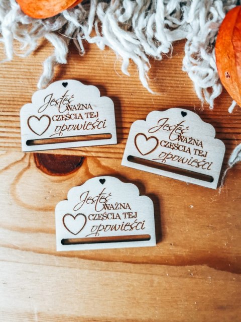 Jesteś ważną częścią... - zakładka ozdobna 5x3,5cm (3szt) - - - (baza do zakładki do książki)