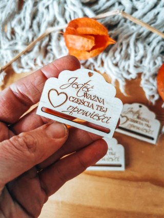 Jesteś ważną częścią... - zakładka ozdobna 5x3,5cm (3szt) - - - (baza do zakładki do książki)