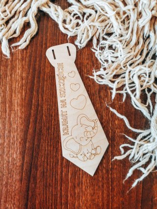 KRAWAT - Na Szczęście (1szt) (19cm) - do ozdabiania