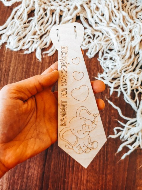 KRAWAT - Na Szczęście (1szt) (19cm) - do ozdabiania