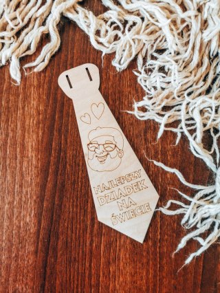 KRAWAT - Najlepszy Dziadek 02 (1szt) (19cm) - do ozdabiania