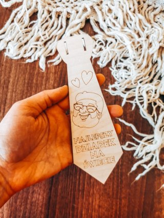 KRAWAT - Najlepszy Dziadek 02 (1szt) (19cm) - do ozdabiania