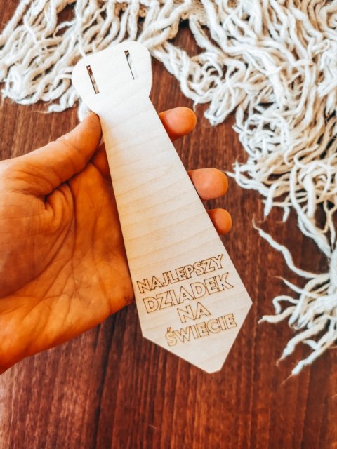 KRAWAT - Najlepszy Dziadek 02 (1szt) (19cm) - do ozdabiania