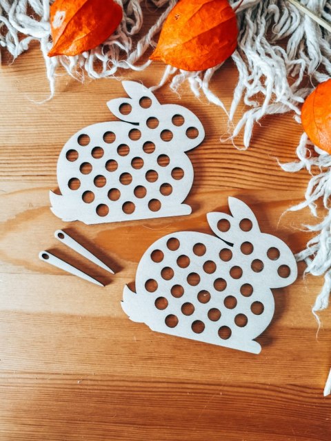 KRÓLIK - PRZEPLATANKA (2szt) (10cm) - do ozdabiania