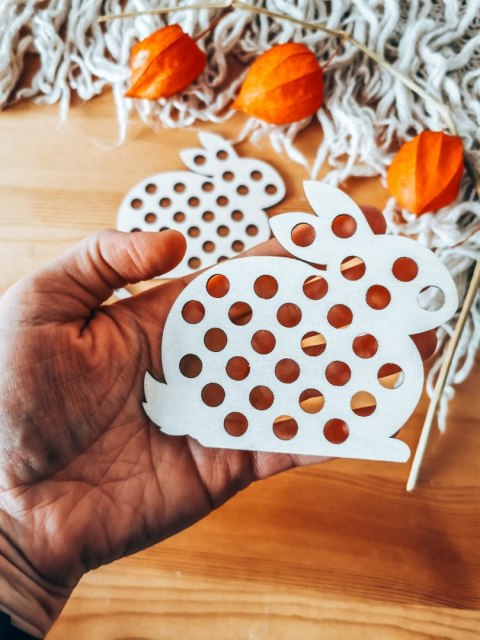 KRÓLIK - PRZEPLATANKA (2szt) (10cm) - do ozdabiania