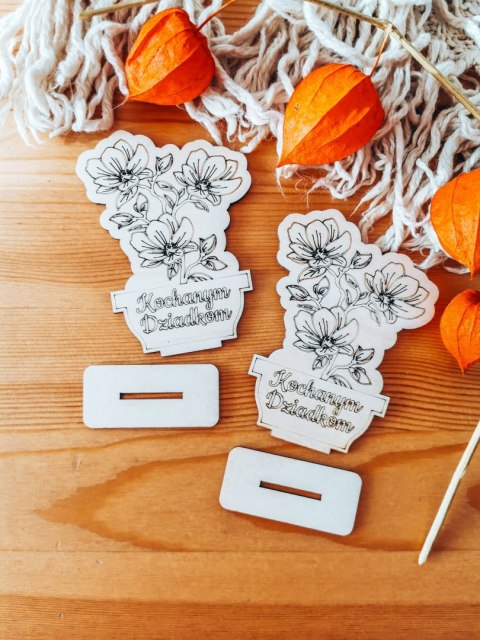 KWIATEK 01 - figurka z podstawką (2szt) (10cm) - do ozdabiania