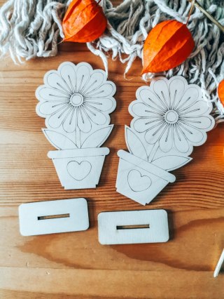 KWIATEK 02 - figurka z podstawką (2szt) (12cm) - do ozdabiania