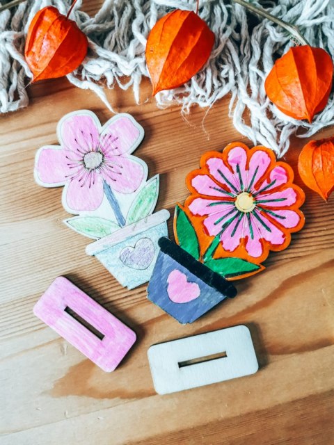 KWIATEK 02 - figurka z podstawką (2szt) (12cm) - do ozdabiania