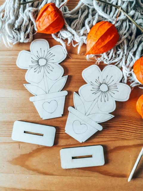 KWIATEK 03 - figurka z podstawką (2szt) (12cm) - do ozdabiania