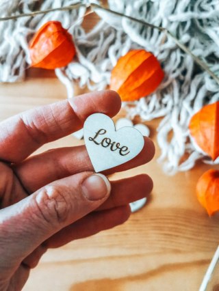 Love - SERCE (5szt) 3/4/5cm - - - (serduszka, serduszko, serca)