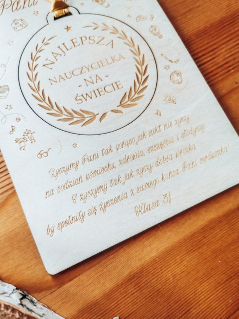 MEDAL 01 - WIENIEC - z dedykacją dla Nauczyciela - - - (podziękowanie dla wychowawcy, zawieszka, odznaka)