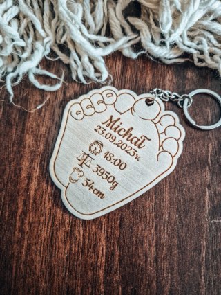 METRYCZKA - breloczek 7cm/10cm (1szt) - STOPA 02 - - - (stópka, stopka)