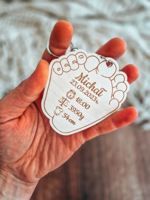 METRYCZKA - breloczek 7cm/10cm (1szt) - STOPA 02 - - - (stópka, stopka)