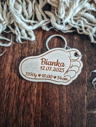 METRYCZKA - breloczek 7cm/10cm (1szt) - STOPA 03 - - - (stópka, stopka)