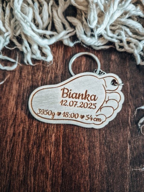 METRYCZKA - breloczek 7cm/10cm (1szt) - STOPA 03 - - - (stópka, stopka)