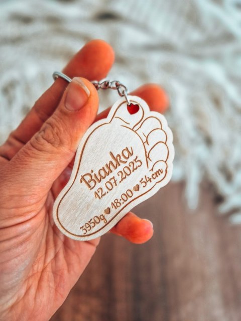 METRYCZKA - breloczek 7cm/10cm (1szt) - STOPA 03 - - - (stópka, stopka)