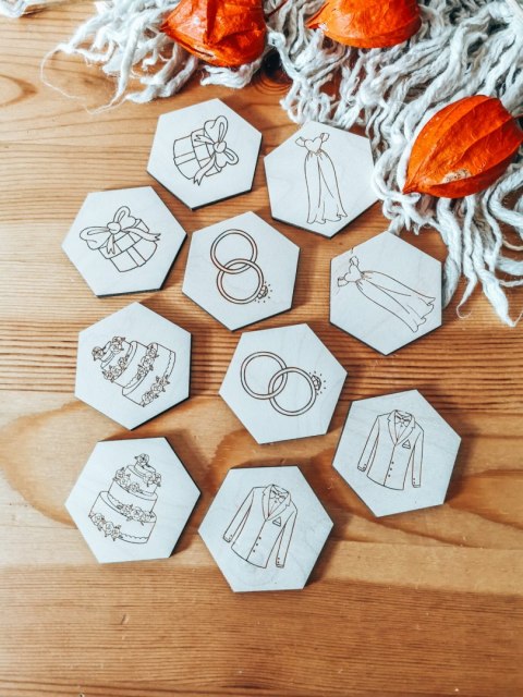 MINI MEMORY - Ślub & Wesele - - - (minimemory, upominek, podziękowanie dla gości dzieci)