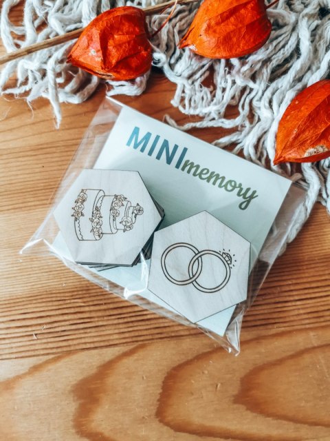 MINI MEMORY - Ślub & Wesele - - - (minimemory, upominek, podziękowanie dla gości dzieci)