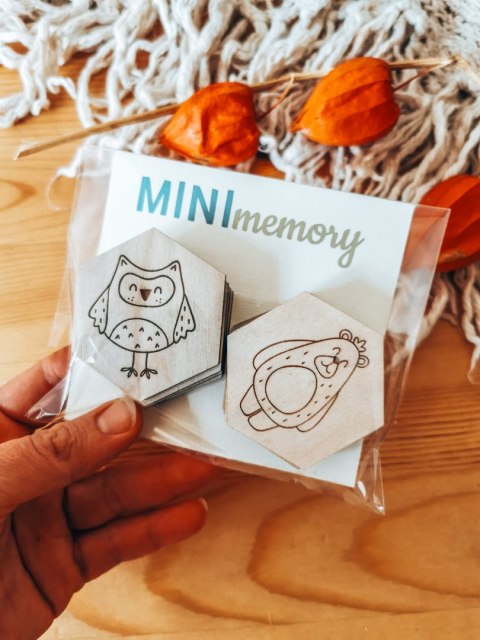 MINI MEMORY - Zwierzęta w lesie - - - (minimemory, upominek)