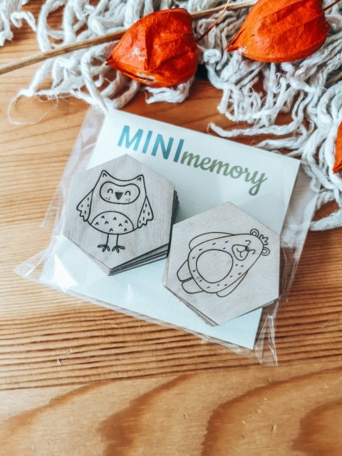 MINI MEMORY - Zwierzęta w lesie - - - (minimemory, upominek)