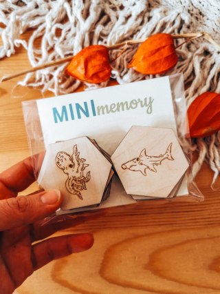 MINI MEMORY - Zwierzęta w morzach i oceanach - - - (minimemory, upominek)